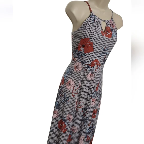 Candies Flowy Floral Halter Maxi Dress - Perfect for Summer Fun Size XS - Picture 5 of 10